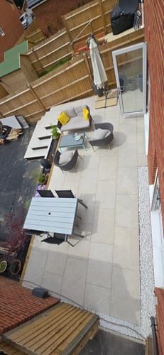Customer photo review of Himalayan - White Porcelain Paving Tiles - 900 x 600 x 20mm