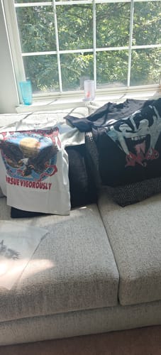 Customer photo review of "Vintage Eagle Tee" (White)