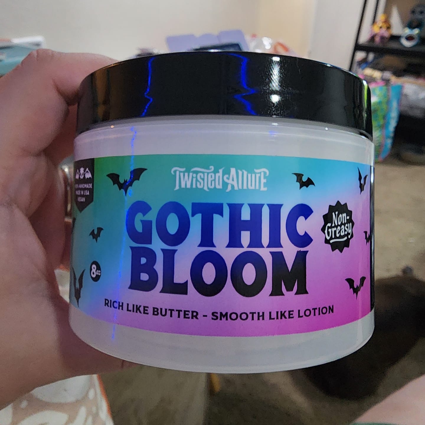 Customer photo review of Gothic Bloom Emulsified Body Butter