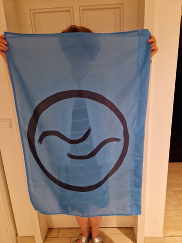 Customer photo review of Fahne inkl. Druck