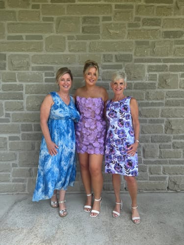 Customer photo review of Bouquet Maraya in Lilac Mini Dress by Bronx and Banco