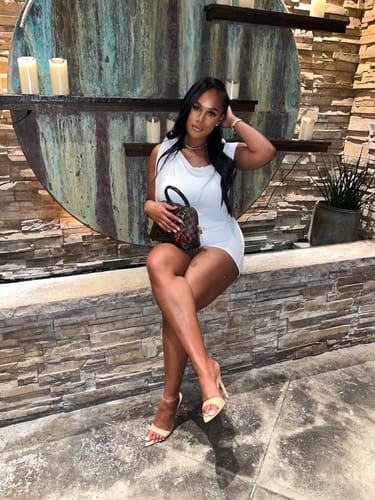 Customer photo review of Smooth Off-Shoulder Romper