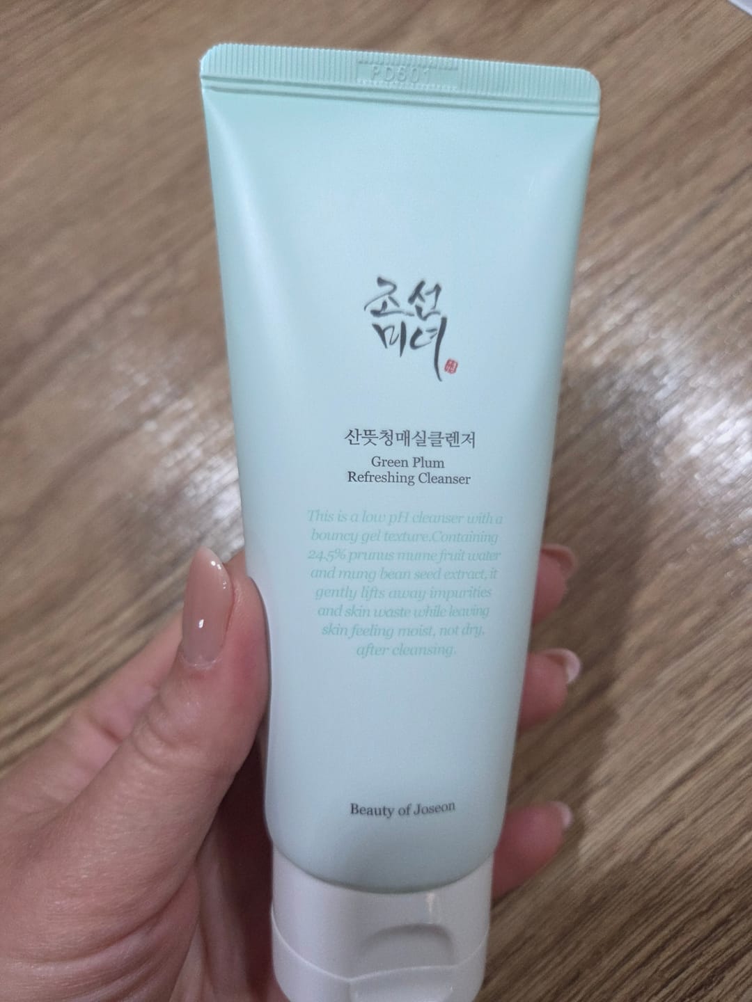 Customer photo review of Attīrošs gels sejas ādas mazgāšanai ar zaļo plūmi Beauty Of Joseon Green Plum Refreshing Cleanser