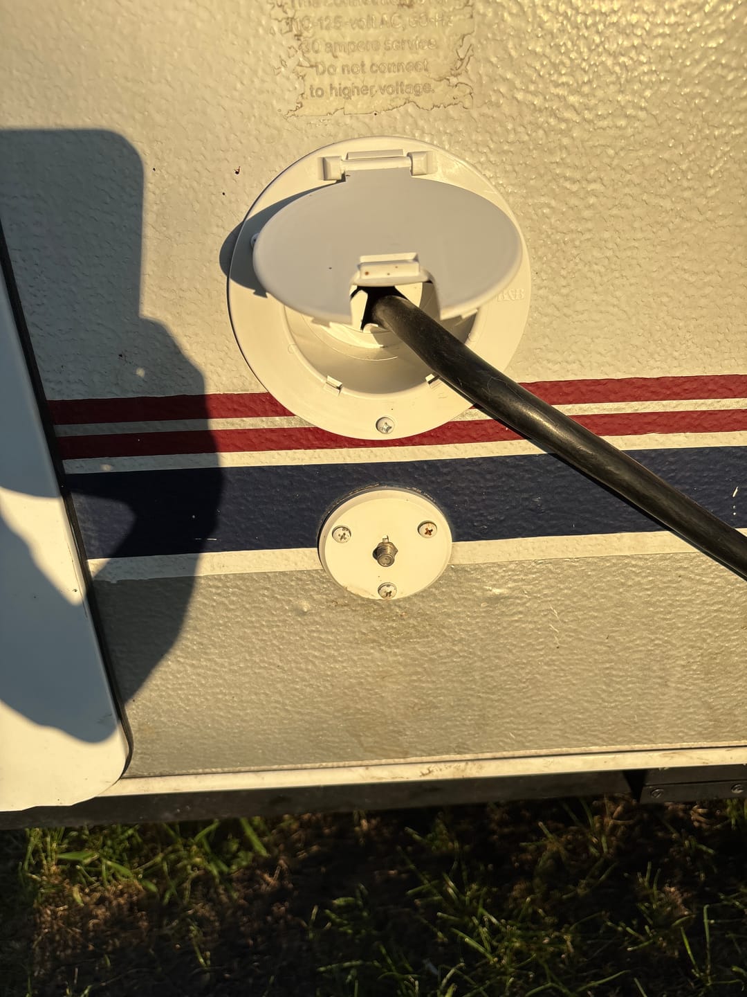 Customer photo review of Larger Power Cord Hatch