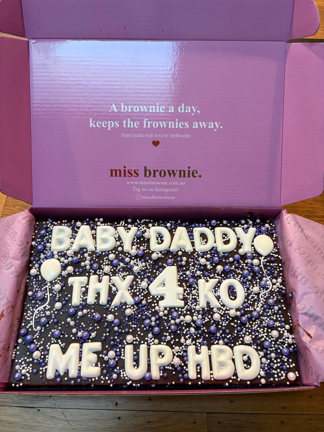 Customer photo review of Custom Brownie