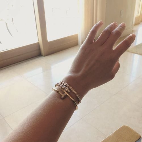 Customer photo review of SERPENTI BRACELET 6.8MM PINK GOLD DIAMOND