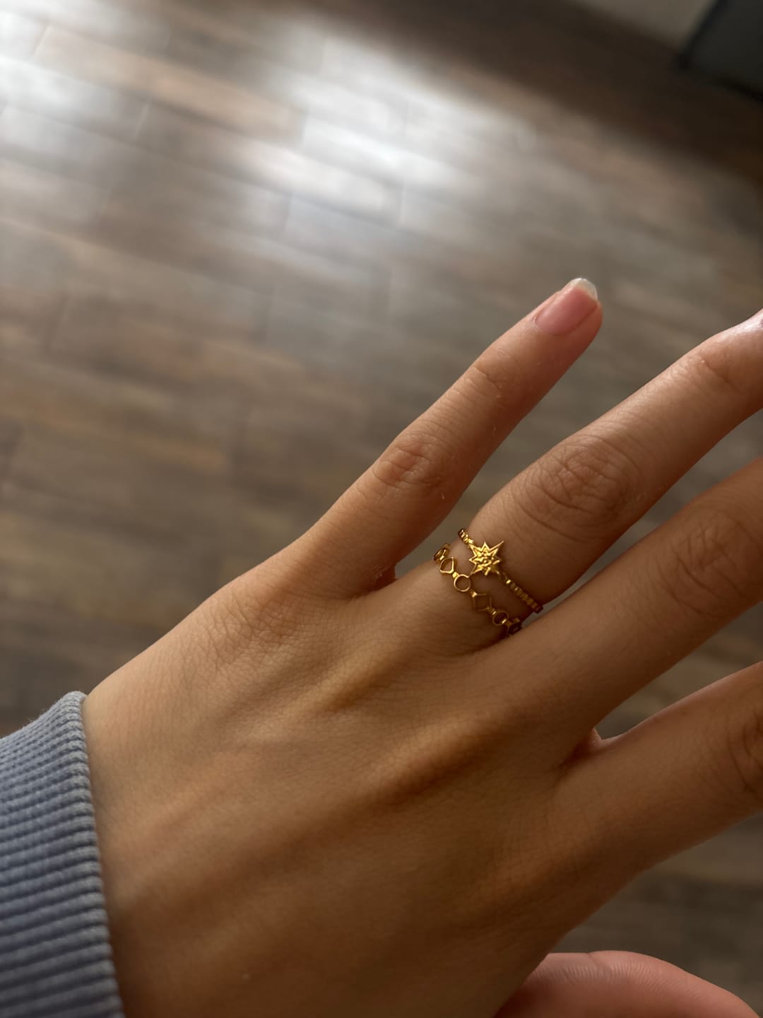 Customer photo review of Anillo Ajustable Star