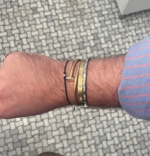Customer photo review of SERPENTI BRACELET SILVER DIAMOND