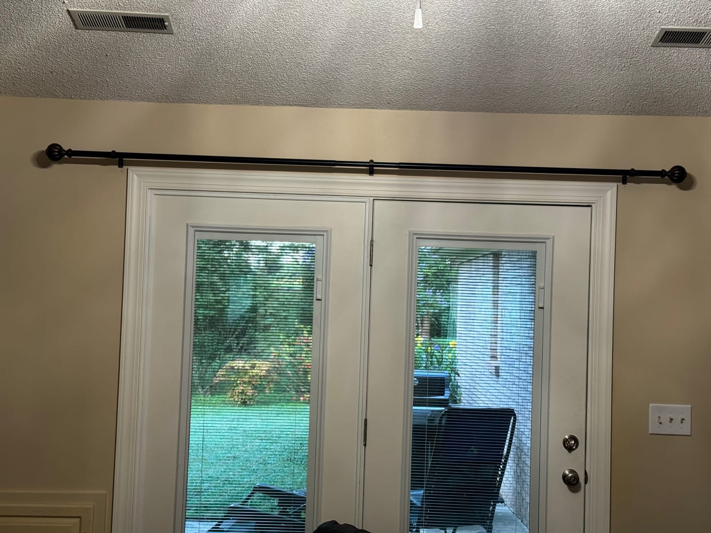 Customer photo review of Add On Blinds Kit (installs on top of existing door glass)