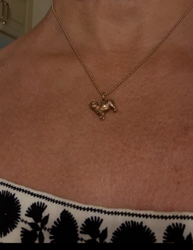 Customer photo review of The Curious Cat Charm (9ct 375 Gold 1961)