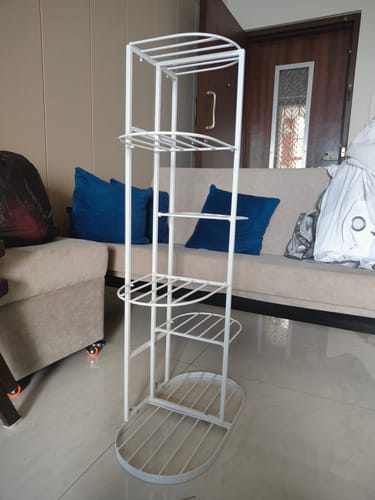Customer photo review of UnitedCrafts 6 Tier 7 Potted Metal Plant Stand Multiple Shelves