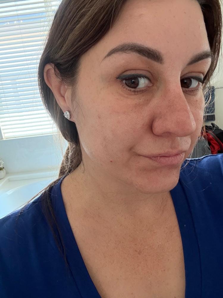 Customer photo review of Coraline 18k White Gold Plated Silver Heart Stud Earrings with Simulated Diamond Crystals