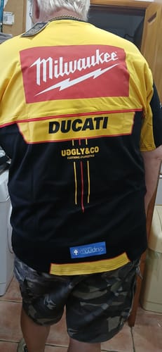 Customer photo review of Milwaukee Tools® x DUCATI® [LIMITED EDITION] Yellow Tee