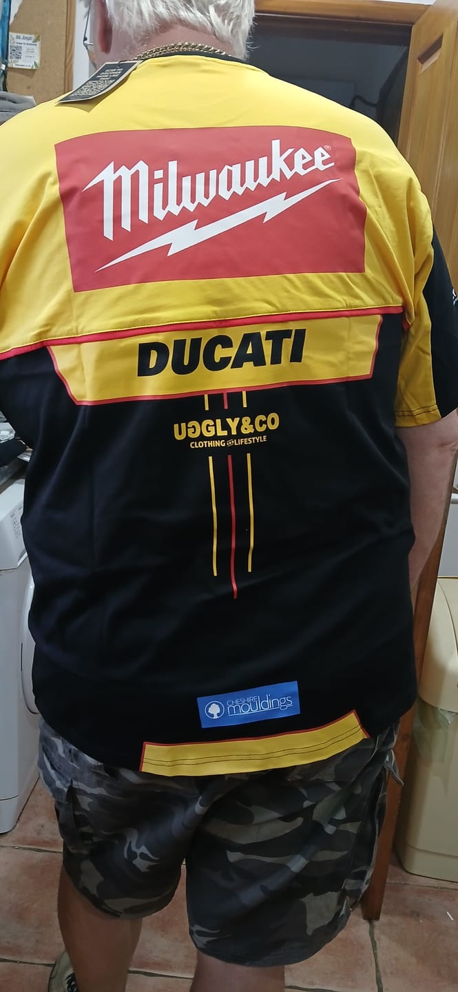 Customer photo review of Milwaukee Tools® x DUCATI® [LIMITED EDITION] Yellow Tee