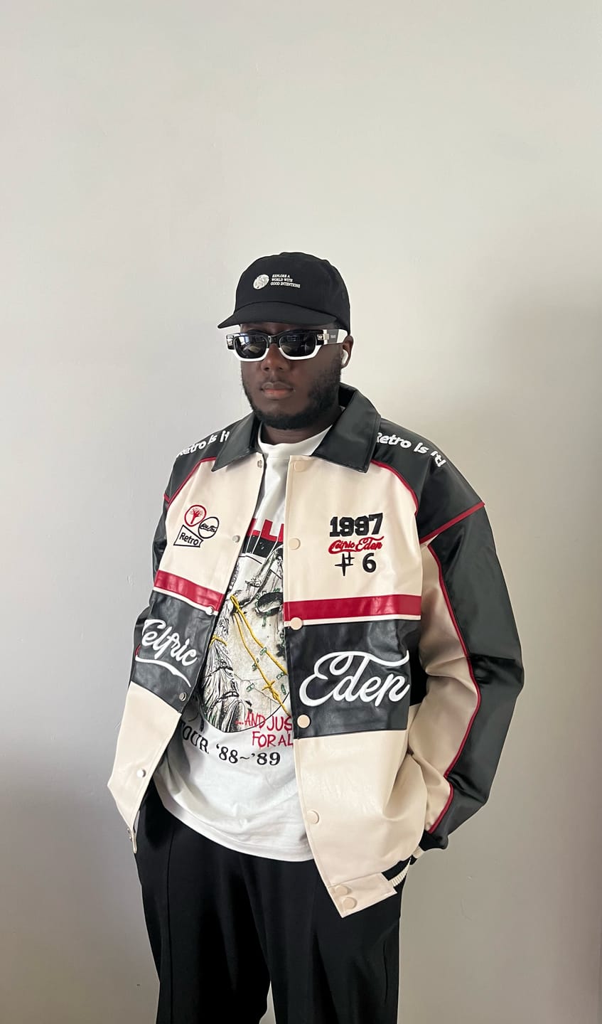 Customer photo review of Aelfric Eden Racing Leather Jacket