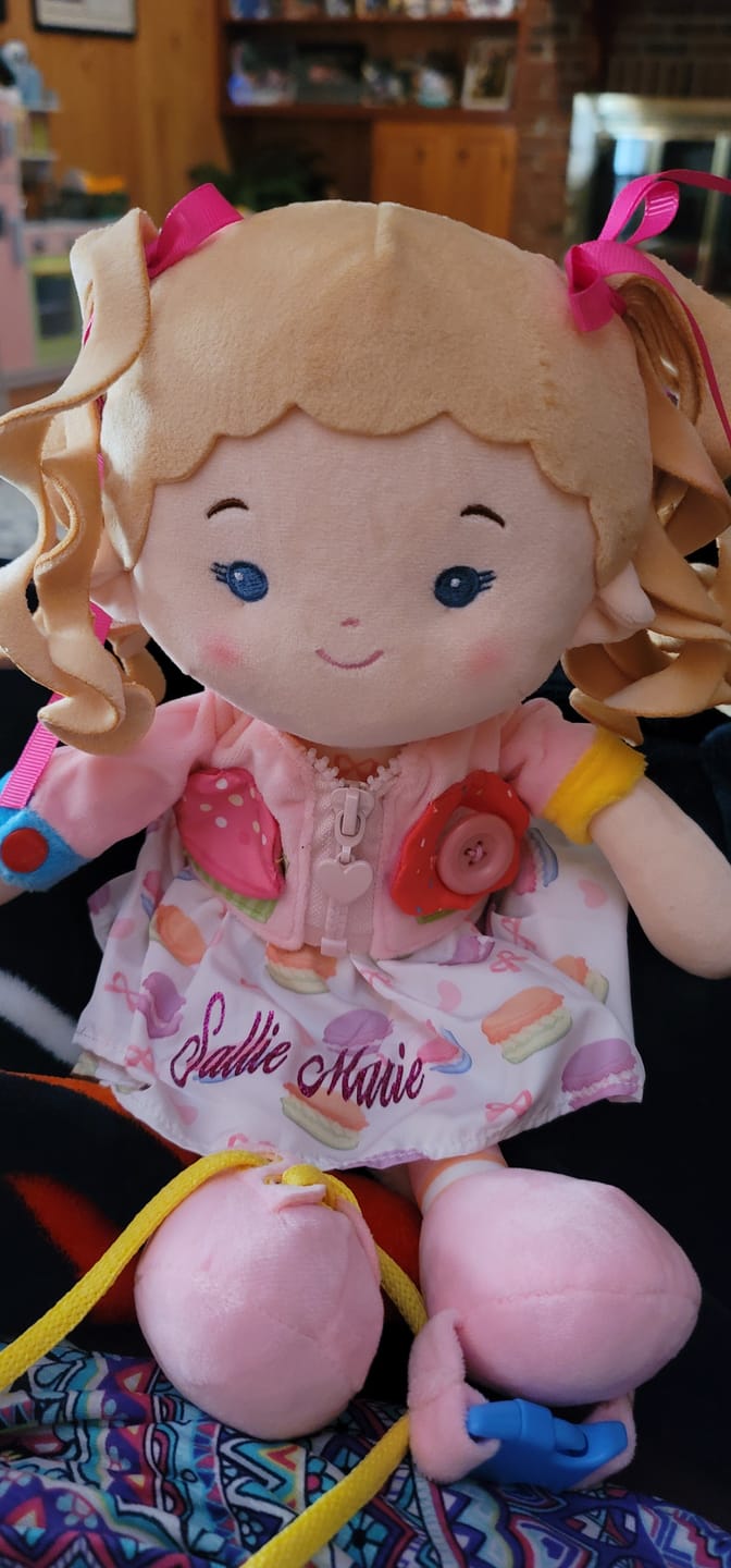 Customer photo review of Personalized Cupcake Girl - Educational Doll