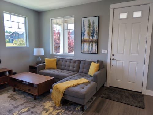 Customer photo review of Absorbing the Sunlight-Serene Abstract Landscape Oil Painting for Modern Home Decor