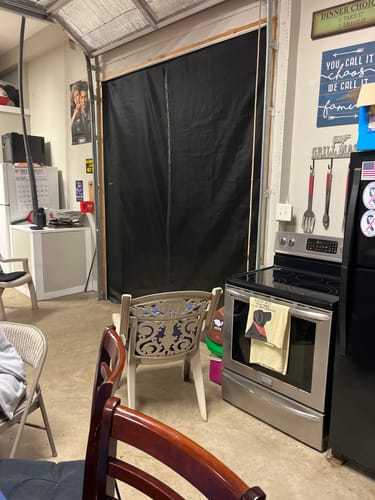 Customer photo review of Custom Magnetic Screen Door