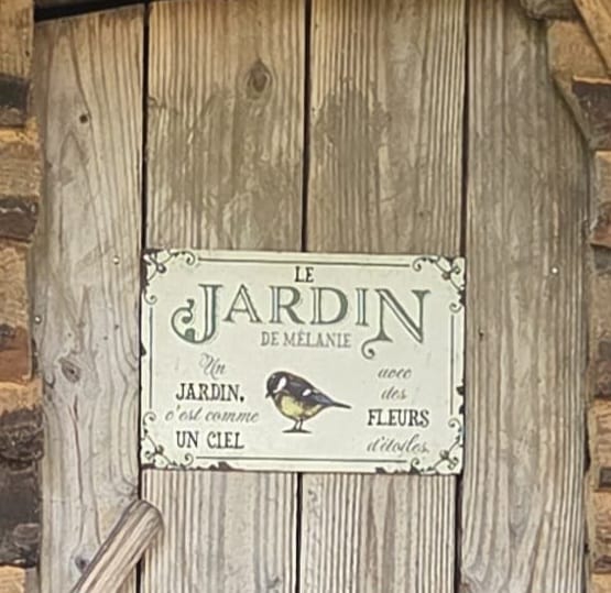 Customer photo review of Jardin | Pancarte Personnalisée