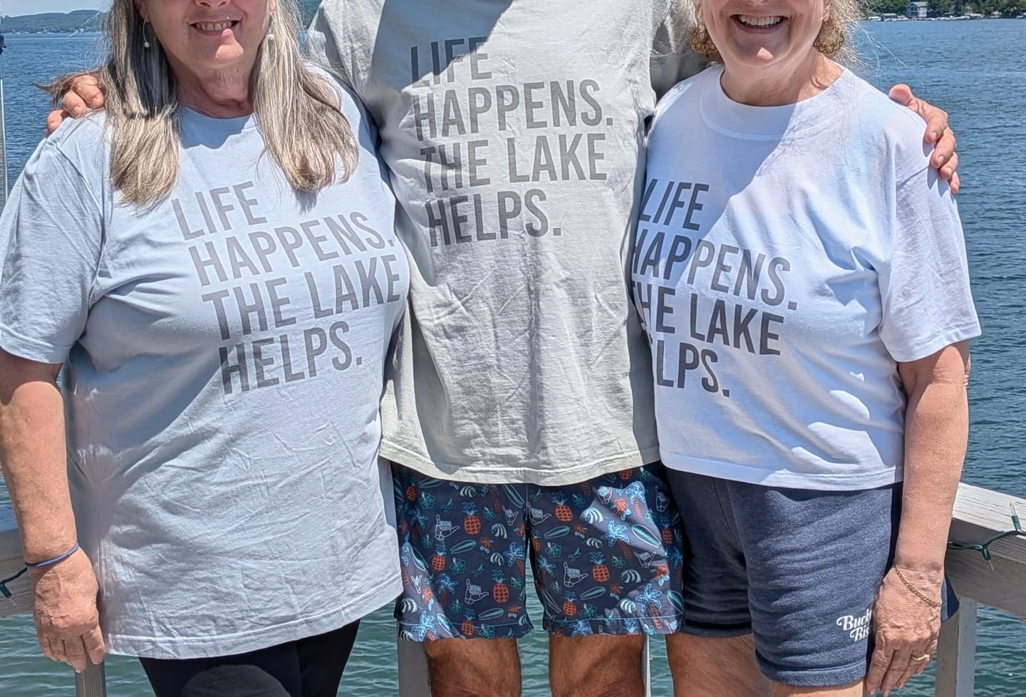 Customer photo review of Life Happens. The Lake Helps.