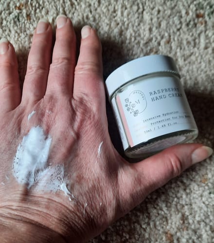 Customer photo review of Raspberry Hand Cream