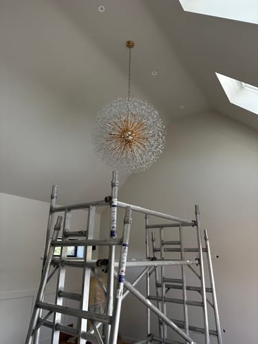 Customer photo review of 20-Light Oversized Large Luxury Sputnik Firework Chandelier