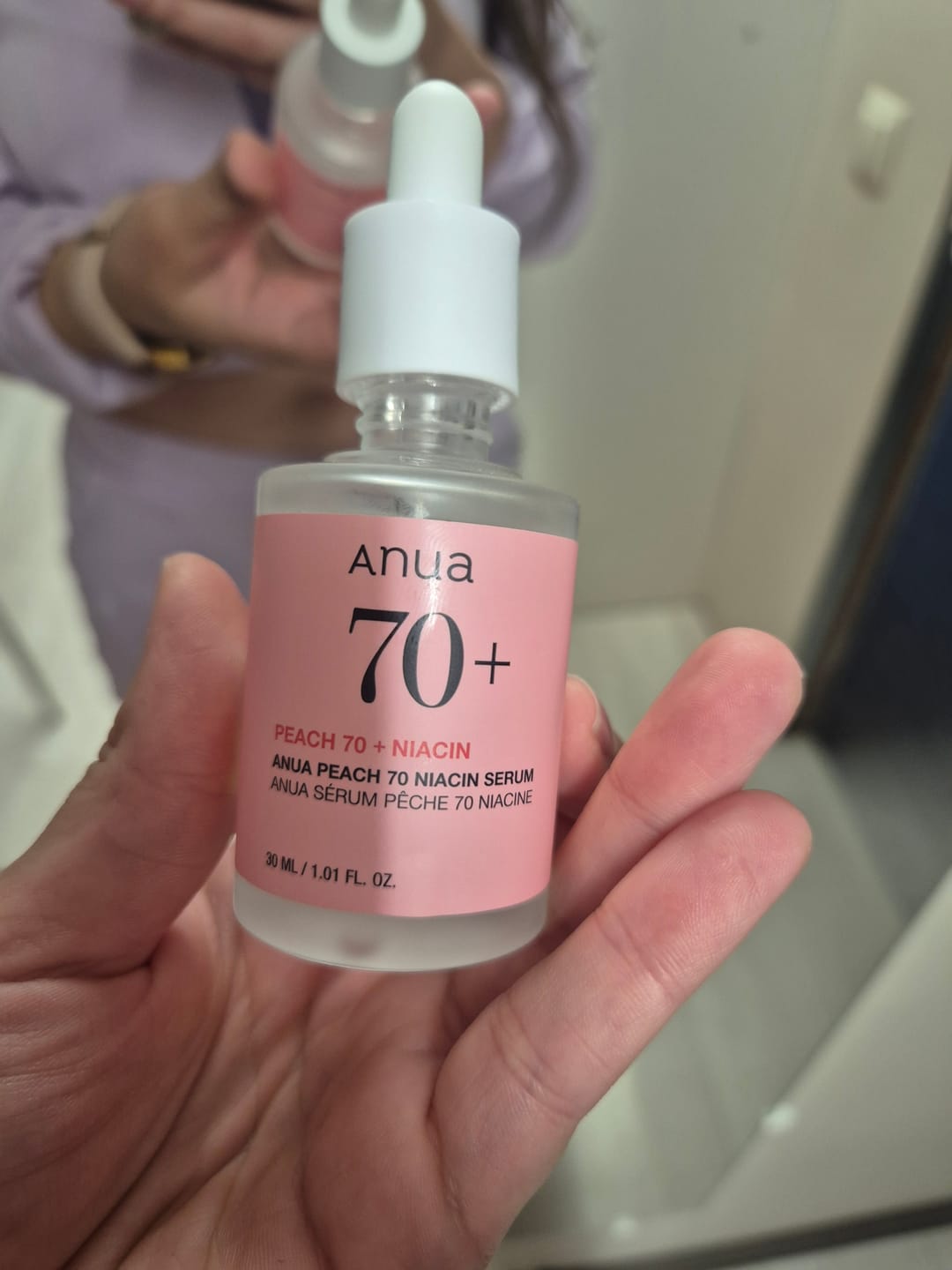 Customer photo review of Serums ar persiku gludai un mirdzošai ādai Anua Peach 70 Niacin Serum