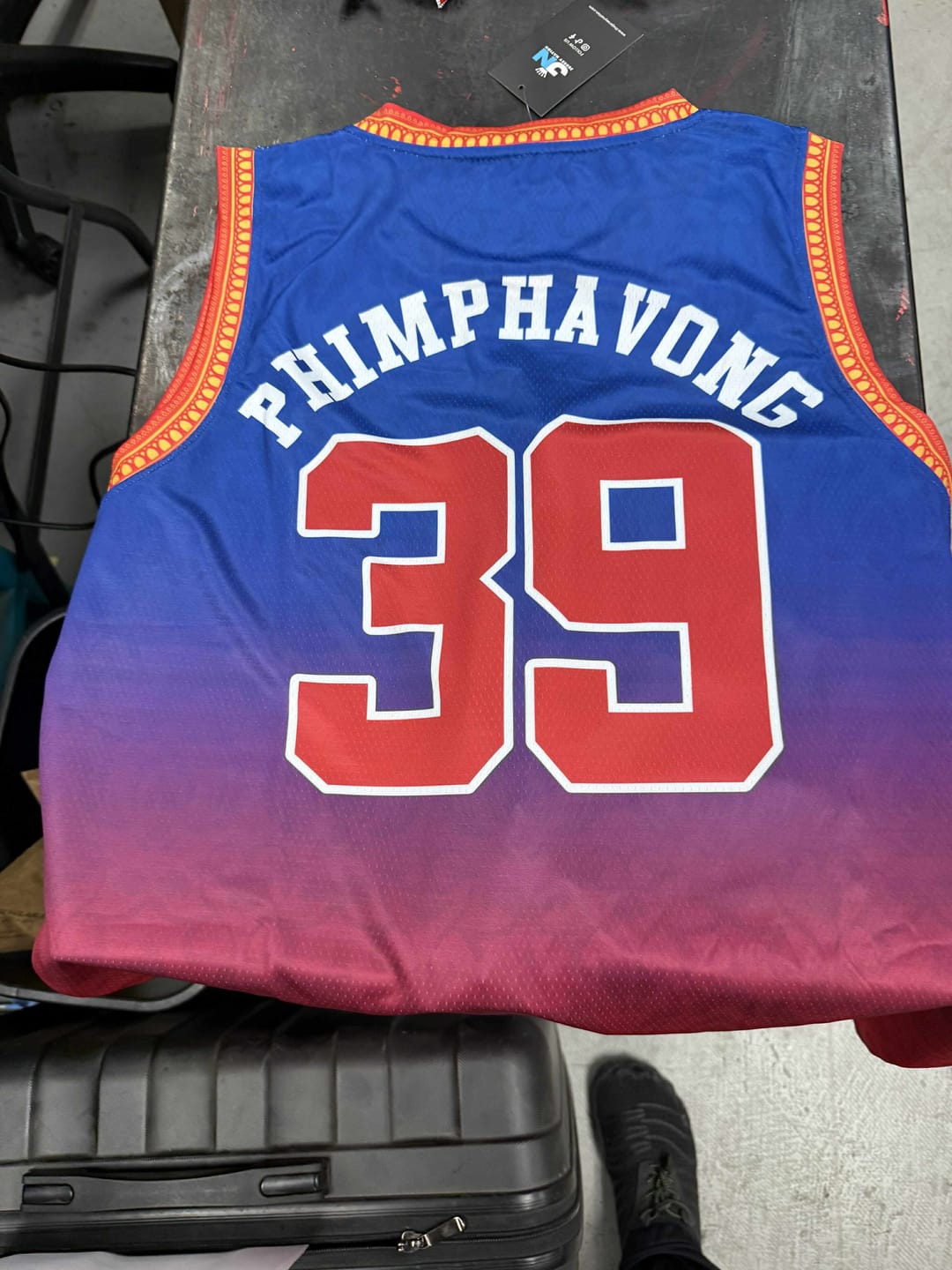 Customer photo review of Laos Heritage Custom Basketball Jersey
