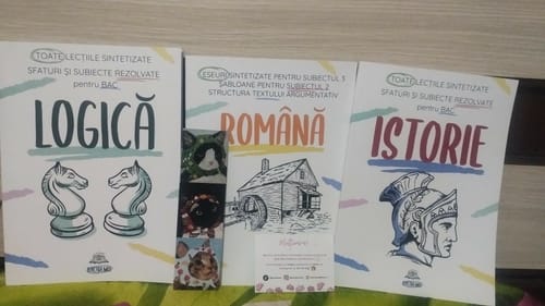 Recenzie cu fotografie de la un client despre Pachet Bacalaureat (Română + Istorie + Logică) Bacademia