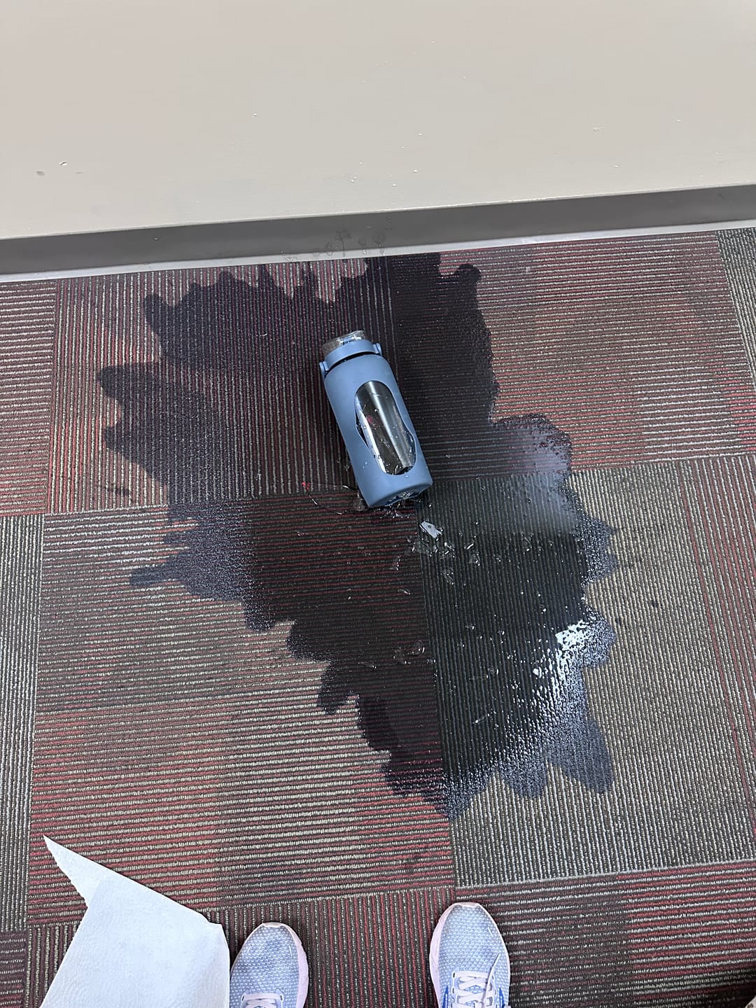 Customer photo review of MIGHTY VESSEL™ SHATTER-RESISTANT GLASS WATER BOTTLE | 64 OZ SALE