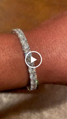 Customer video review of VVS Tennis Bracelet 14K Gold (ALL SIZES)