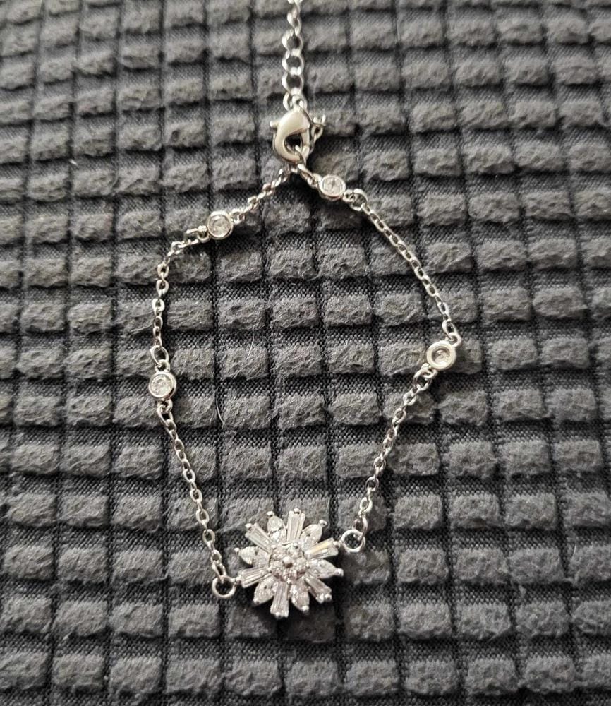 Customer photo review of Astara 18k White Gold Plated Bracelet with Simulated Diamond Crystals