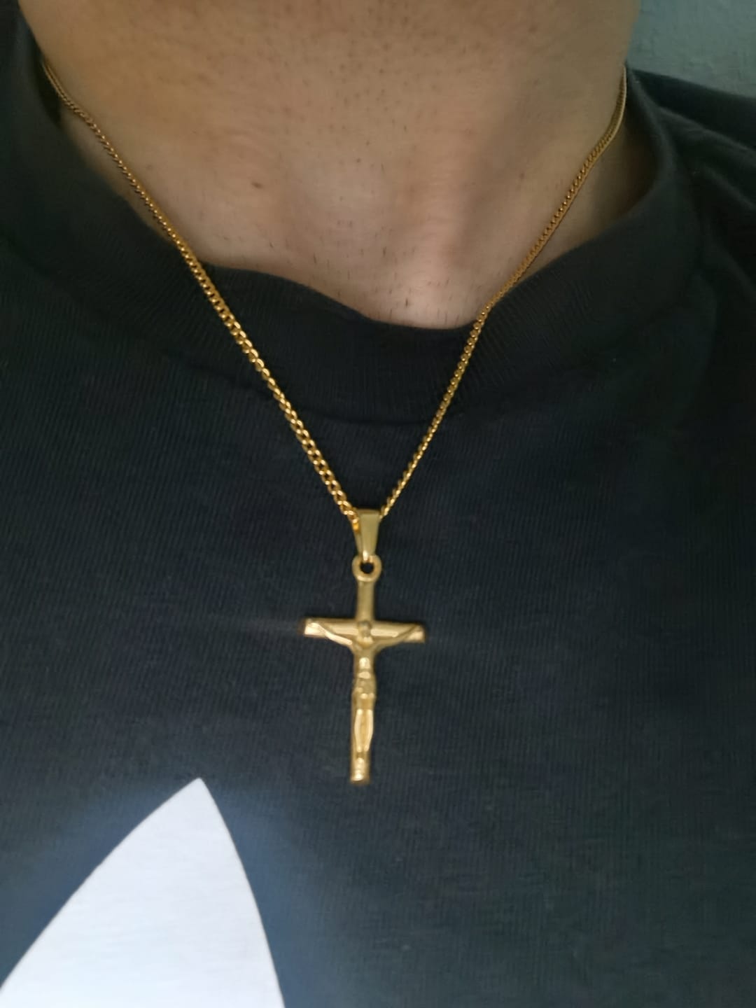 Customer photo review of Crucifix (Gold)