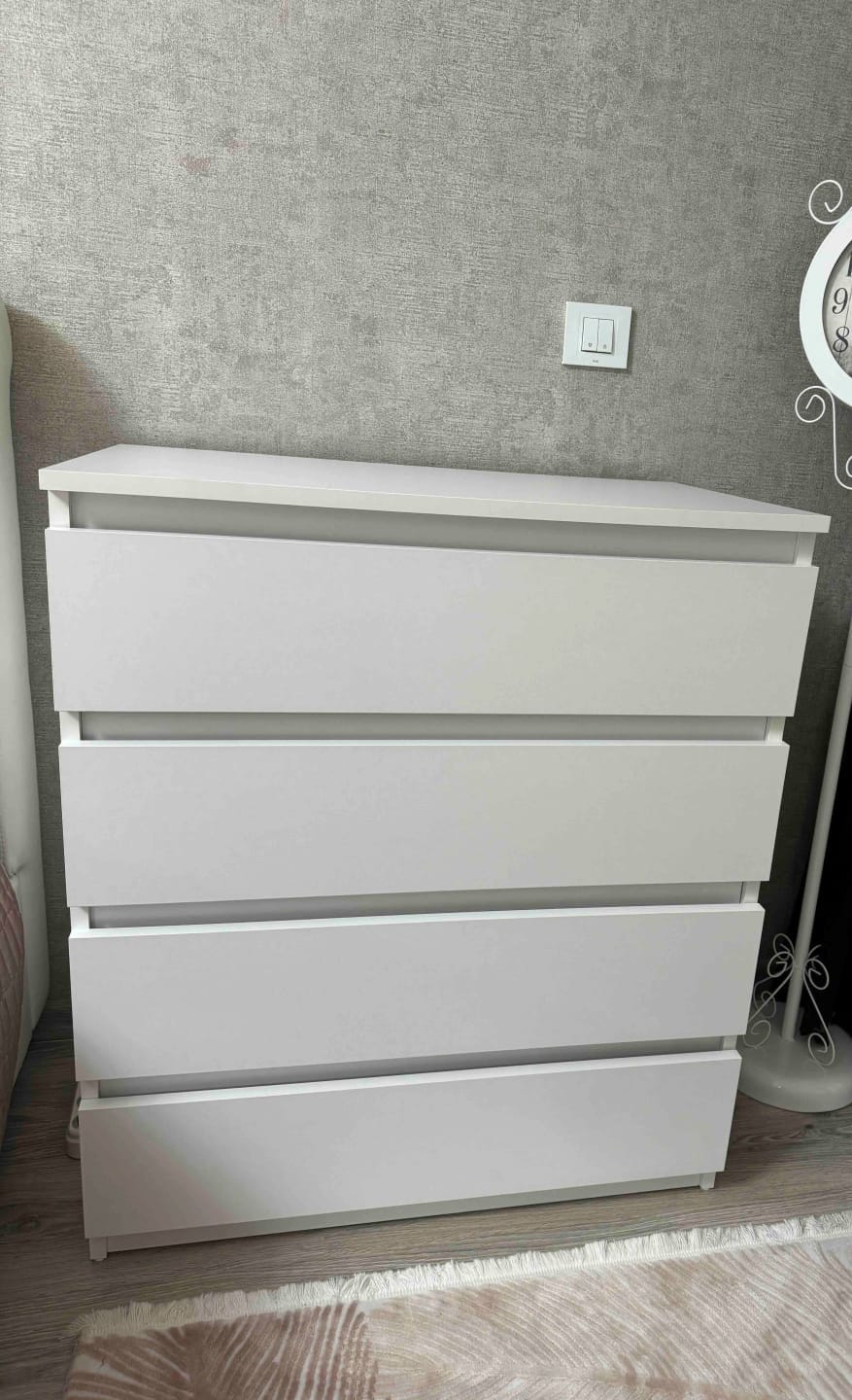 Customer photo review of Rani BE102 Şifonyer 4 Çekmeceli Yatak Odası Bebek Odası Beyaz 91 x 80 Cm