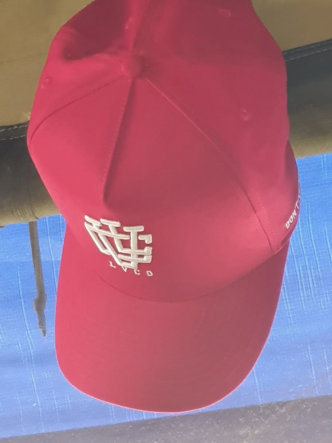Customer photo review of LVCO "Blood Red" A-Frame Snapback