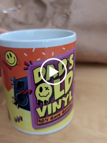 Customer video review of Dad's Old Vinyl Mug