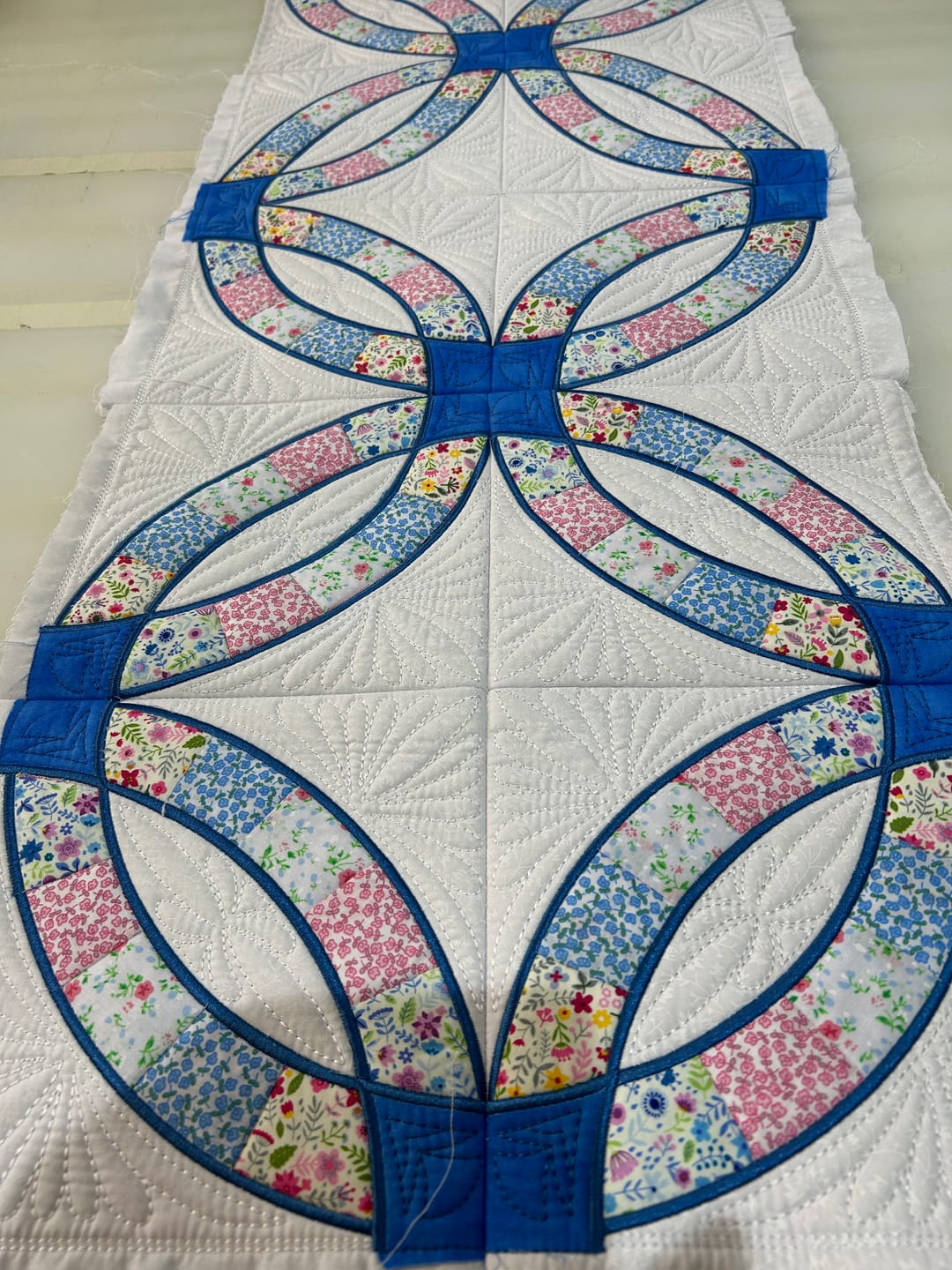 Customer photo review of Spring Floral Rose & Hubble Cotton Poplin Fabric