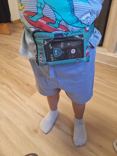 Customer photo review of Insulin pump belt with window for children - Dia-Children's Pump Belt W