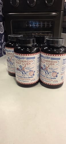 Customer photo review of USA 100% Grass-Fed, All-American Beef Liver (3 Bottles)