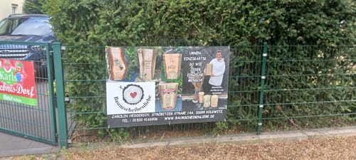 Customer photo review of Banner inkl. Druck