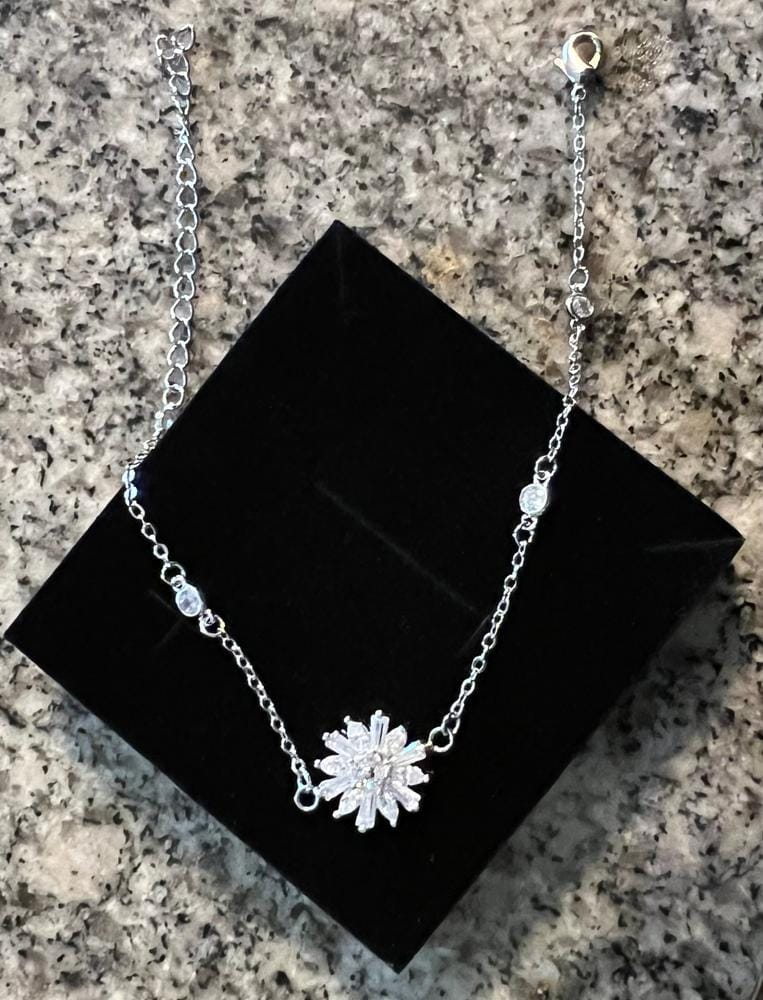 Customer photo review of Astara 18k White Gold Plated Bracelet with Simulated Diamond Crystals