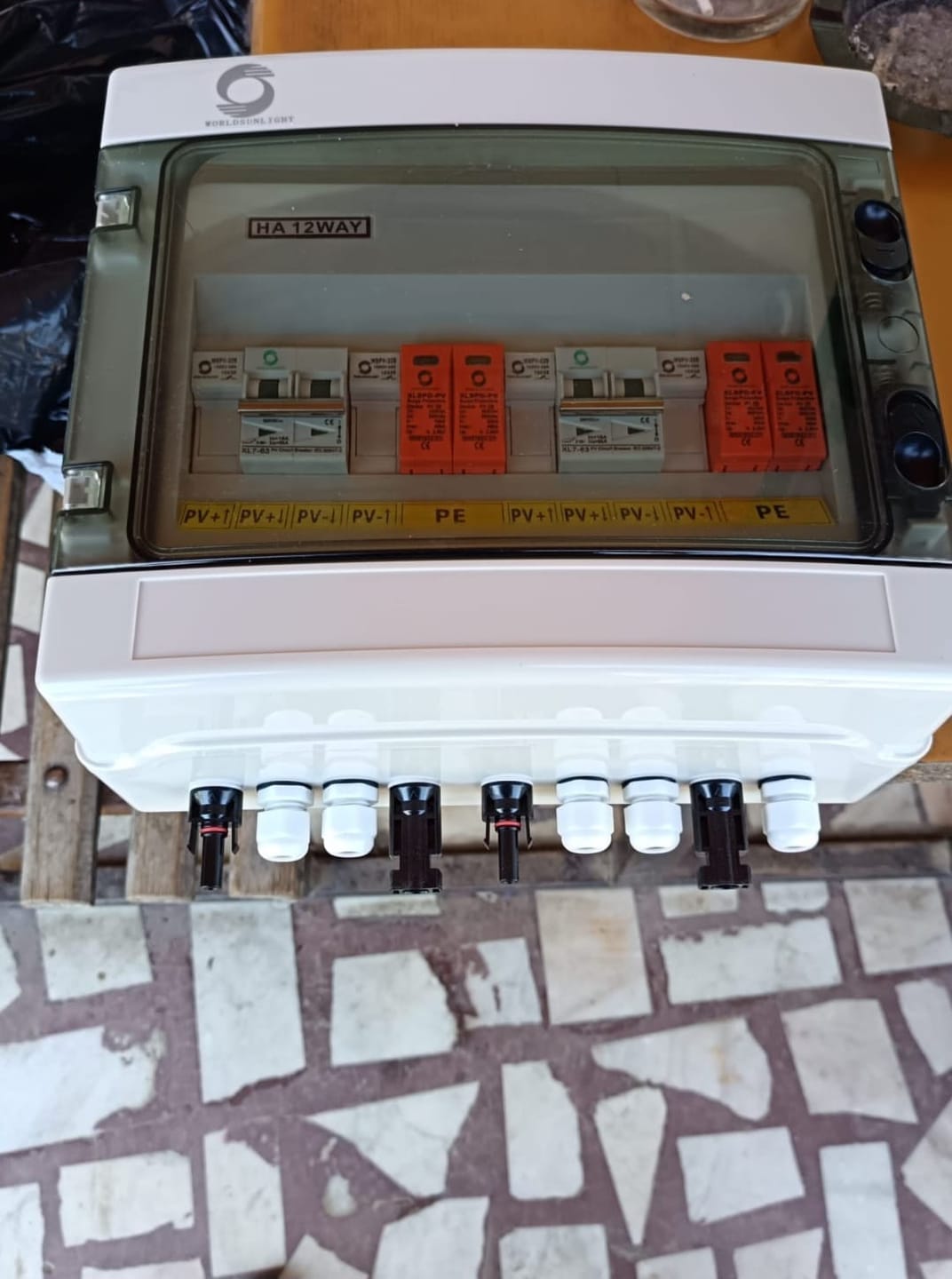 Customer photo review of Tablou sigurante pentru kiturile fotovoltaice 15A 500V cu doua stringuri