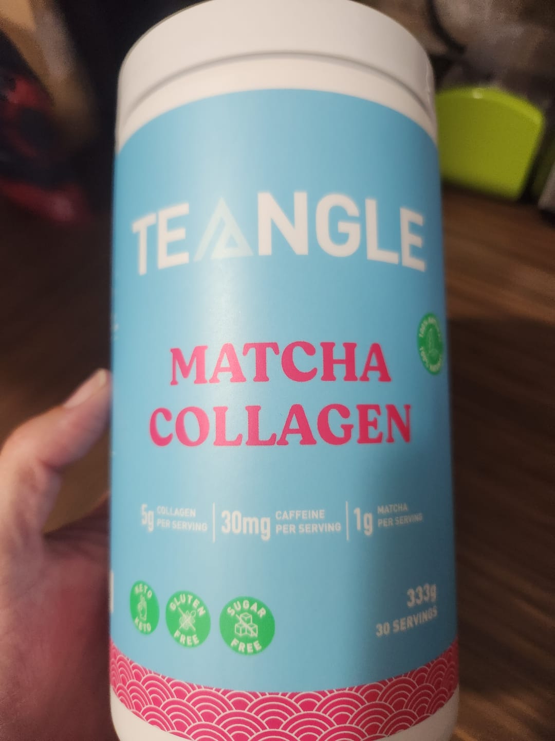 Customer photo review of Teangle - Matcha Collagène 333g - 411g