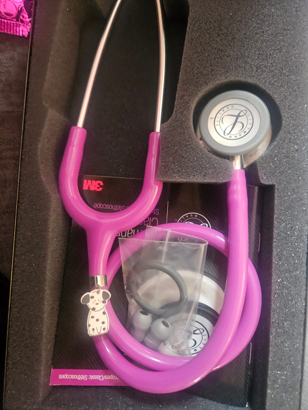 Customer photo review of Littmann Classic III Monitoring Stethoscope: Lavender 5832