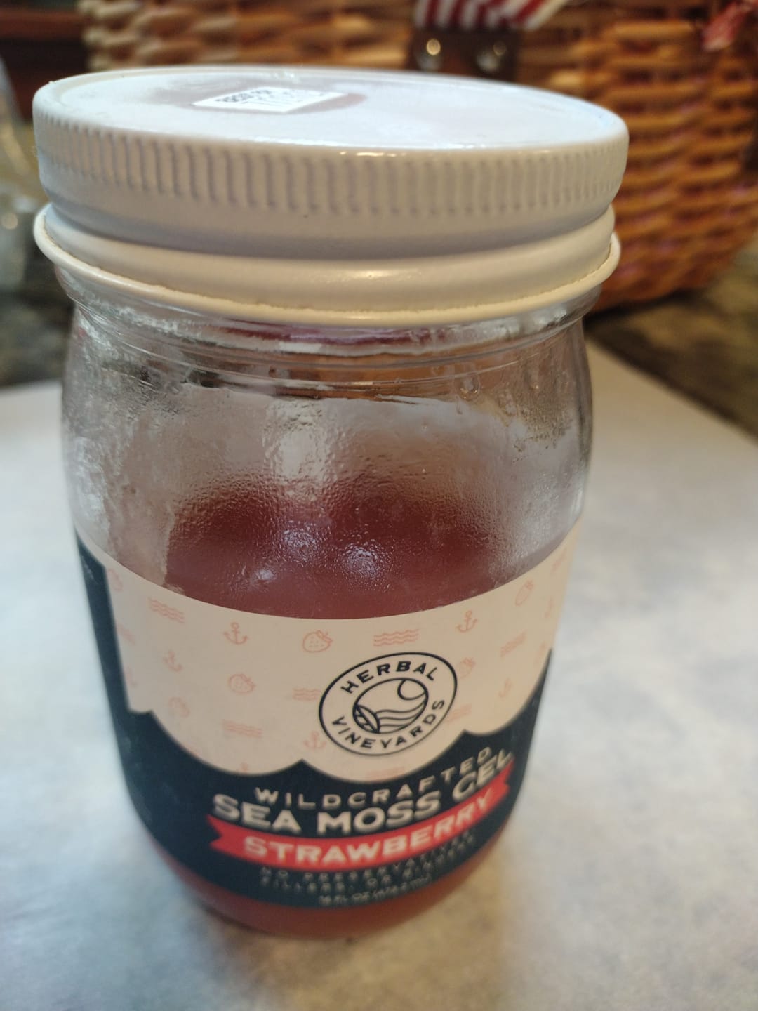 Customer photo review of EXCLUSIVE STRAWBERRY SEA MOSS GEL