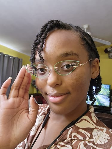 Customer photo review of Jade Eyeglasses