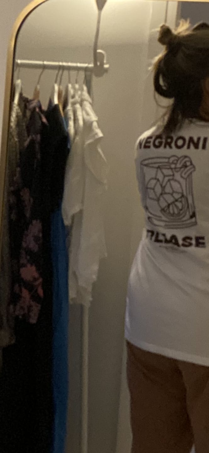 Customer photo review of The Negroni Pls. Organic T-shirt