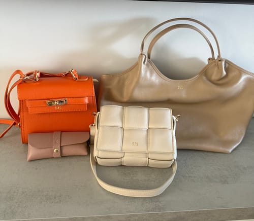 Customer photo review of Lucia Woven Cross Body