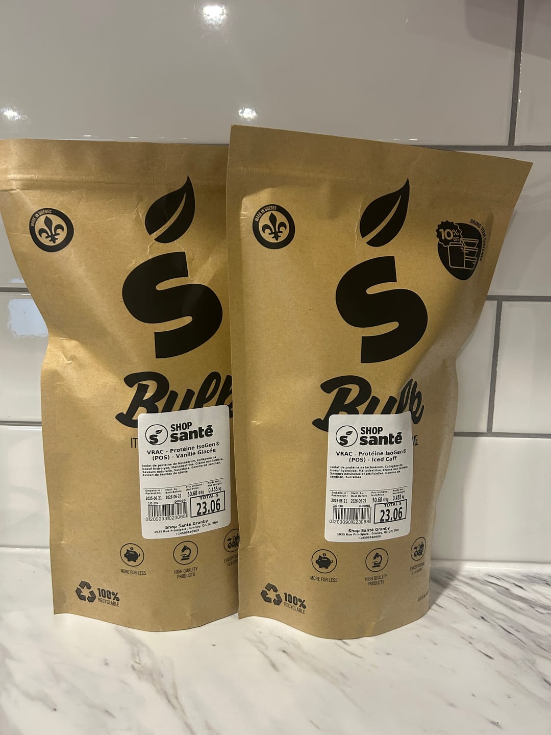 Customer photo review of VRAC - Protéine IsoGen® (1lb)
