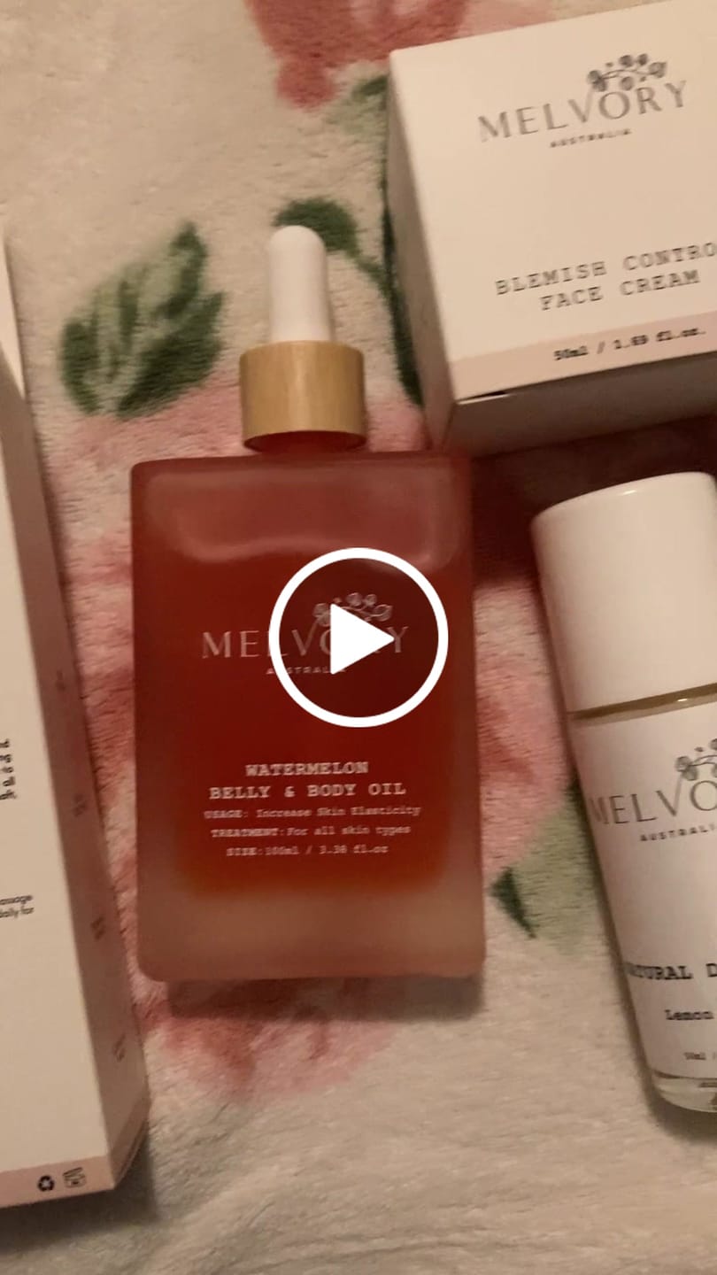 Customer video review of New Watermelon Belly & Body Oil